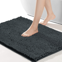 Soft Chenille Bath Rug Non Slip Absorbent Mat