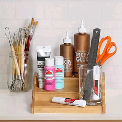 Bamboo Spice Rack Shampoo Cosmetic Storage Household Essentials