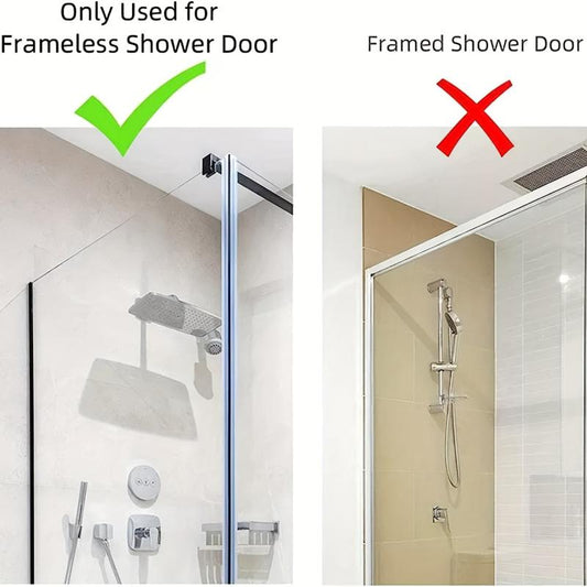 2Pcs Stainless Steel Shower Door Hooks Towel Hooks Bathroom Accessories