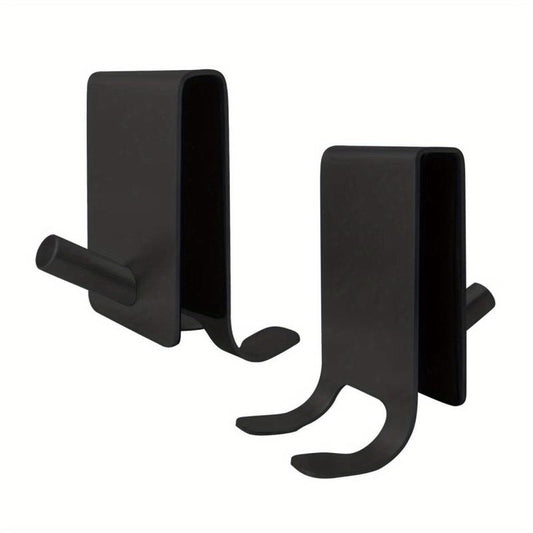 2Pcs Stainless Steel Shower Door Hooks Towel Hooks Bathroom Accessories