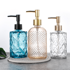Refillable Glass Hand Sanitizer Bottle with Pump - Eco Friendly
