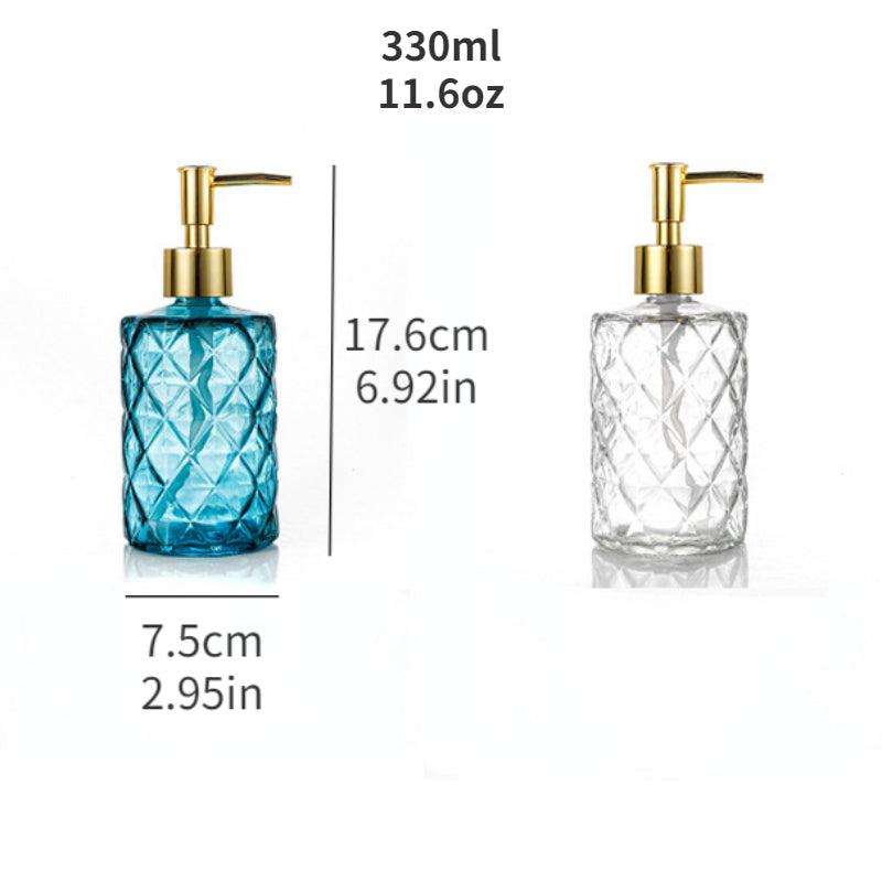 Refillable Glass Hand Sanitizer Bottle with Pump - Eco Friendly