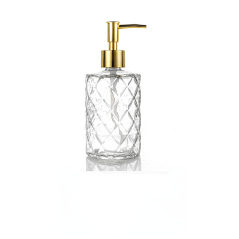 Refillable Glass Hand Sanitizer Bottle with Pump - Eco Friendly