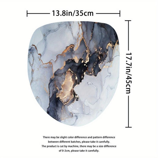 Natural Marble Pattern Bathmat Non-slip Cozy Bathroom Rug Toilet Mat