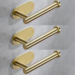 3 Pack Adhesive Toilet Paper Holder Brushed Stainless Steel