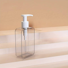 Transparent Square Soap Dispenser Countertop Lotion Bottle With Pump