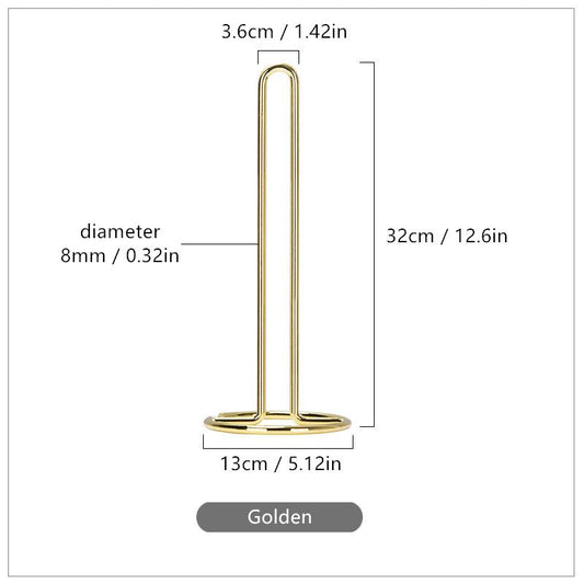Stainless Steel Paper Towel Holder Bathroom Tissue Stand Storage Shelf