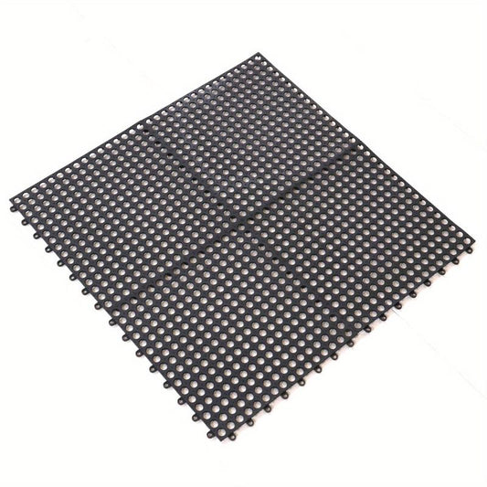Bathroom Mat With Drain Holes For Safe Showering