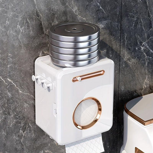 Bathroom Tissue Storage Box Toilet Roll Paper Holder Wall Mounted Dispenser