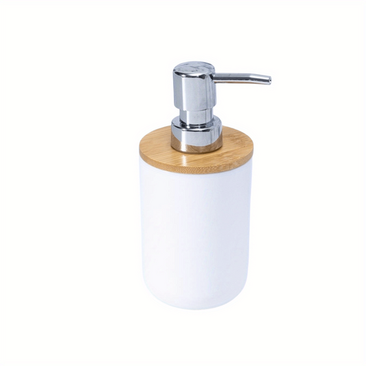 Bamboo Soap Dispenser Countertop Lotion Bottle With Pump - Refillable