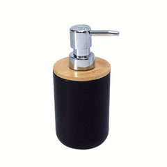 Bamboo Soap Dispenser Countertop Lotion Bottle With Pump - Refillable