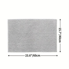 Soft Chenille Bathroom Rug Non Slip Machine Washable