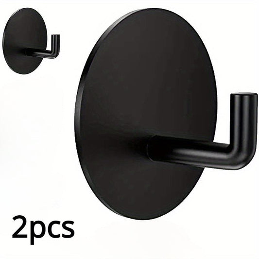 2pcs Heavy Duty Adhesive Towel Hook for Bathroom, Coat Hook for Hanging