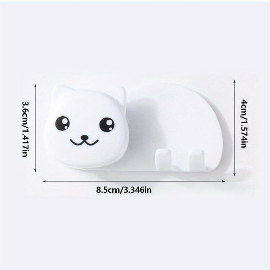 Cat Toothbrush Holder Wall Mounted Toothbrush Toothpaste Rack