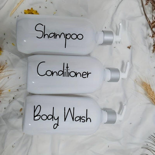 3pcs 500ml Soap Dispenser Countertop Bathroom Liquid Soap