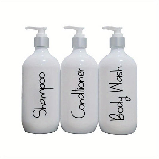 3pcs 500ml Soap Dispenser Countertop Bathroom Liquid Soap