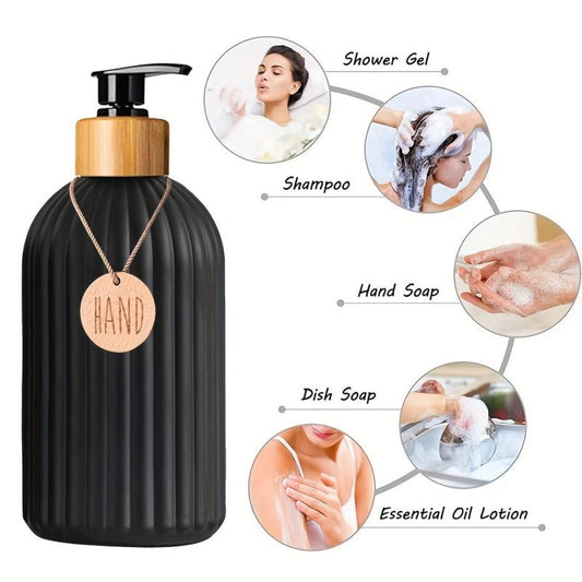 2pcs Hand Soap And Dish Soap Dispenser Set Letter Graphic Lotion Dispenser