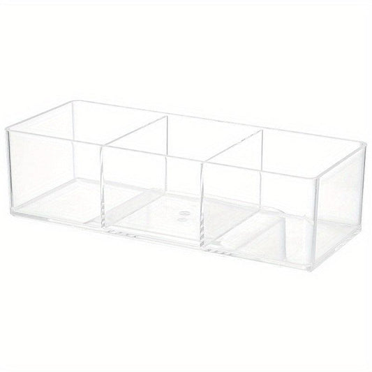 Acrylic Storage Box with Drawer Divisions Vanity Organizer