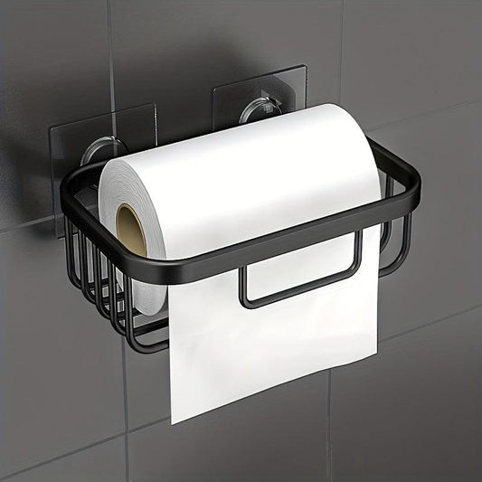 Toilet Paper Holder Wall Mounted Tissue Storage Rack Bathroom Organizer