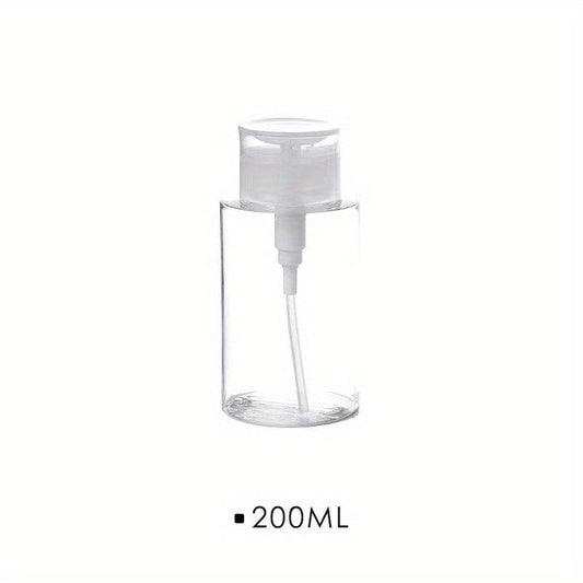 Portable Makeup Storage Bottle Press Type for Travel Transparent