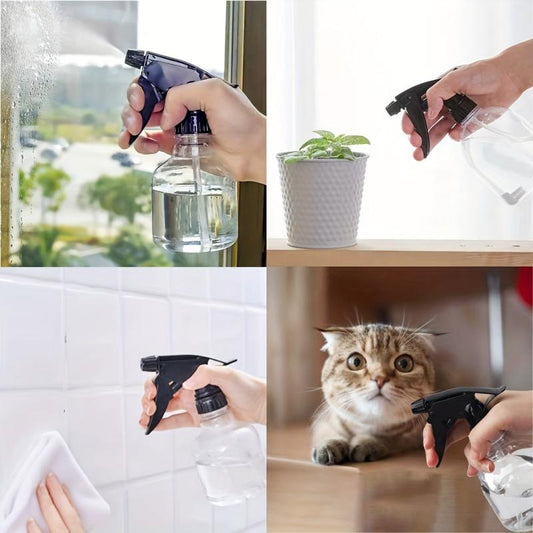 7pcs Plastic Spray Bottles Adjustable Nozzle Leak Proof Water Sprayer Refill