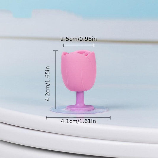 Silicone Tulip Toilet Lid Lifter Handle Touch For Hygiene