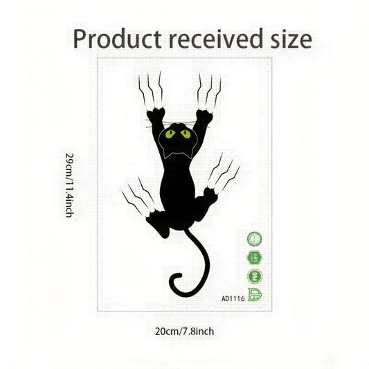 Cartoon Cat Toilet Sticker Home Decoration Removable Lid Sticker