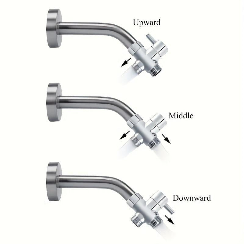 Shower Water Diverter Toilet Bidet Sprayer Water Adapter with Shut off Valve