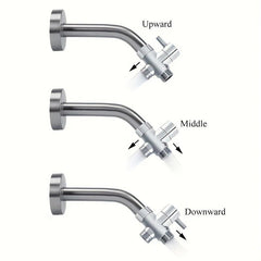Shower Water Diverter Toilet Bidet Sprayer Water Adapter with Shut off Valve