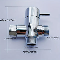Shower Water Diverter Toilet Bidet Sprayer Water Adapter with Shut off Valve