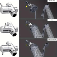 Shower Water Diverter Toilet Bidet Sprayer Water Adapter with Shut off Valve