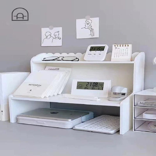 Desktop Shelf Storage Rack Office Desk Organizer Small Shelf