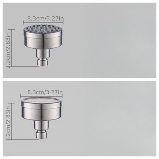 Stainless Steel Pressurized Shower Head - Lotus Puffy