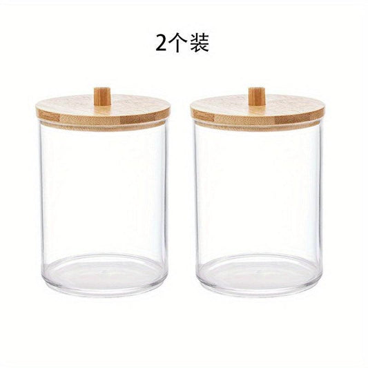 Acrylic Cotton Swab Storage Box Makeup Cotton Storage Box