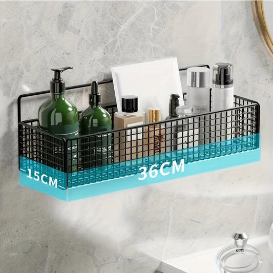 Wall Mounted Bathroom Storage Rack Adhesive Shower Caddy