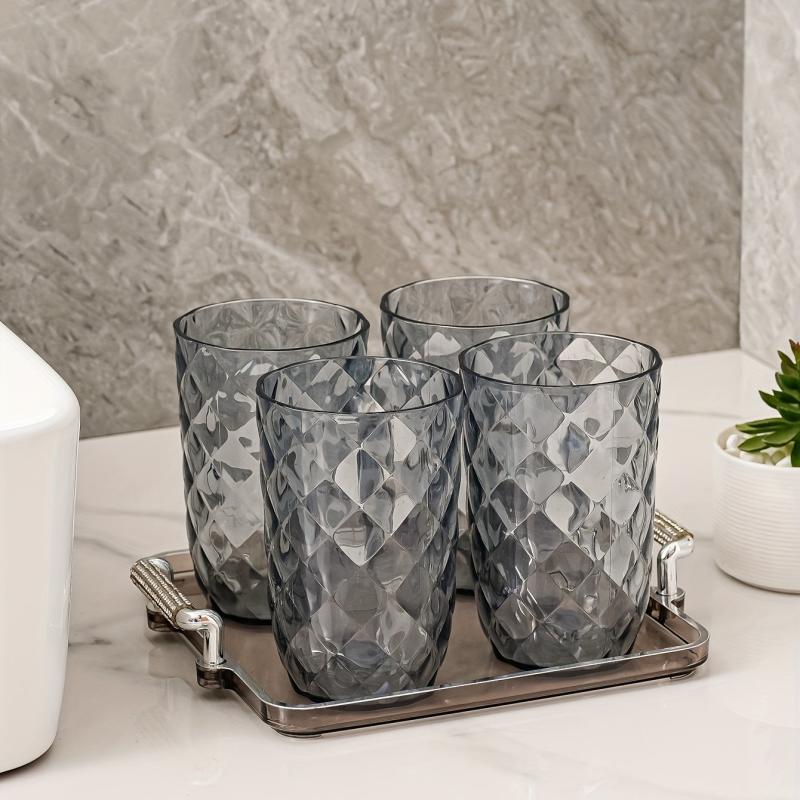 2pcs Transparent Toothbrush Cup for Home and Bathroom