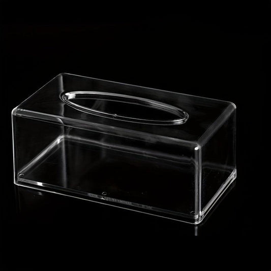 Acrylic Tissue Box Clear Holder Multifunction Storage Bathroom