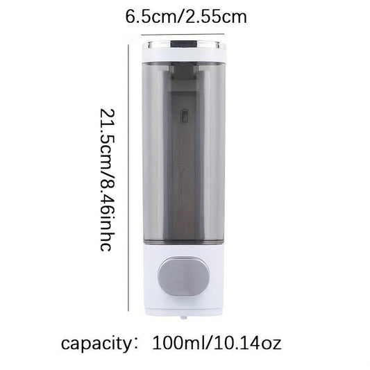 Wall-mounted Soap Dispenser 300ml Manual Press Hand Sanitizer for Bathroom Hotel