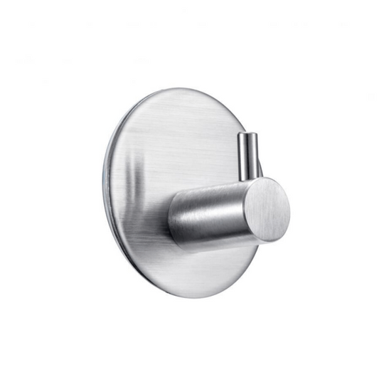 5pcs Stainless Steel Wall Adhesive Hooks Round Robe Towel Hook