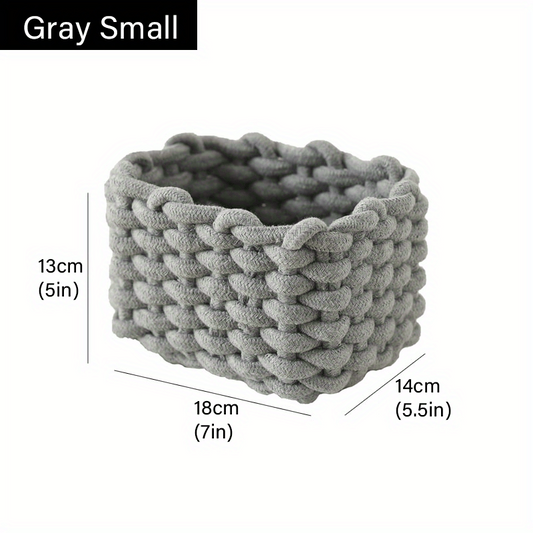 Handwoven Storage Basket for Cosmetics Toys Snacks Picnic Life