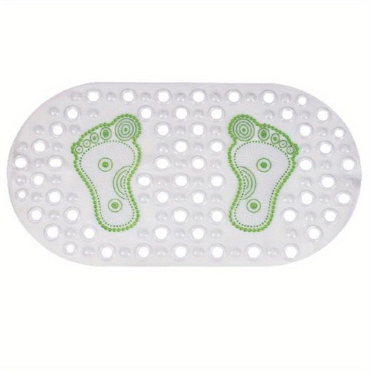 Non Slip Bath Tub Shower Mat with Suction Cups and Drain Holes