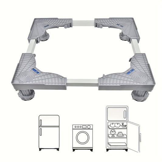 Adjustable Washing Machine Base Stand with 4 Strong Feet
