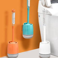 2pcs Silicone Cleaning Brush w/ Holder Box Long Handle Scrubbing Dea