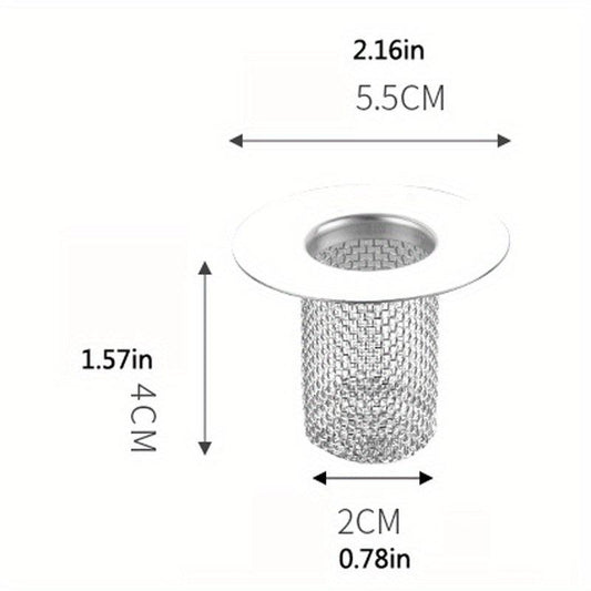 1ps Stainless Steel Floor Drain Core Insect Proof Hair Filter Mesh