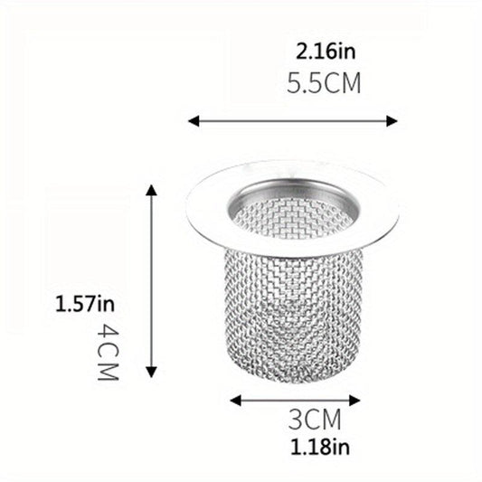 1ps Stainless Steel Floor Drain Core Insect Proof Hair Filter Mesh