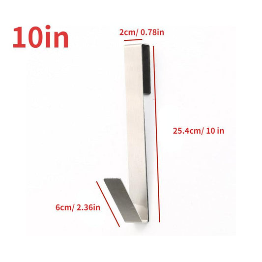 Detachable Stainless Steel Glass Door Back Hook for Bathroom Hanging