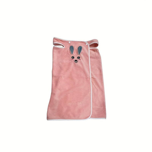 Rabbit Ears Kids Bathrobe Coral Fleece Towel
