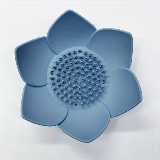 Lotus Flower Silicone Soap Rack for Bathroom