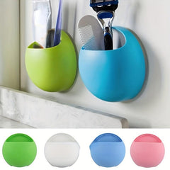 Plastic Toothbrush Holder Wall Mount Storage Rack Organizer Bathroom