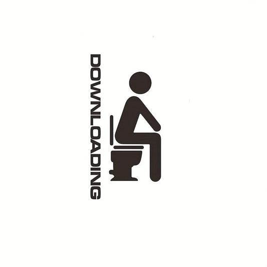Creative Toilet Wall Stickers Removable Self Adhesive Sticker Toilet Decal
